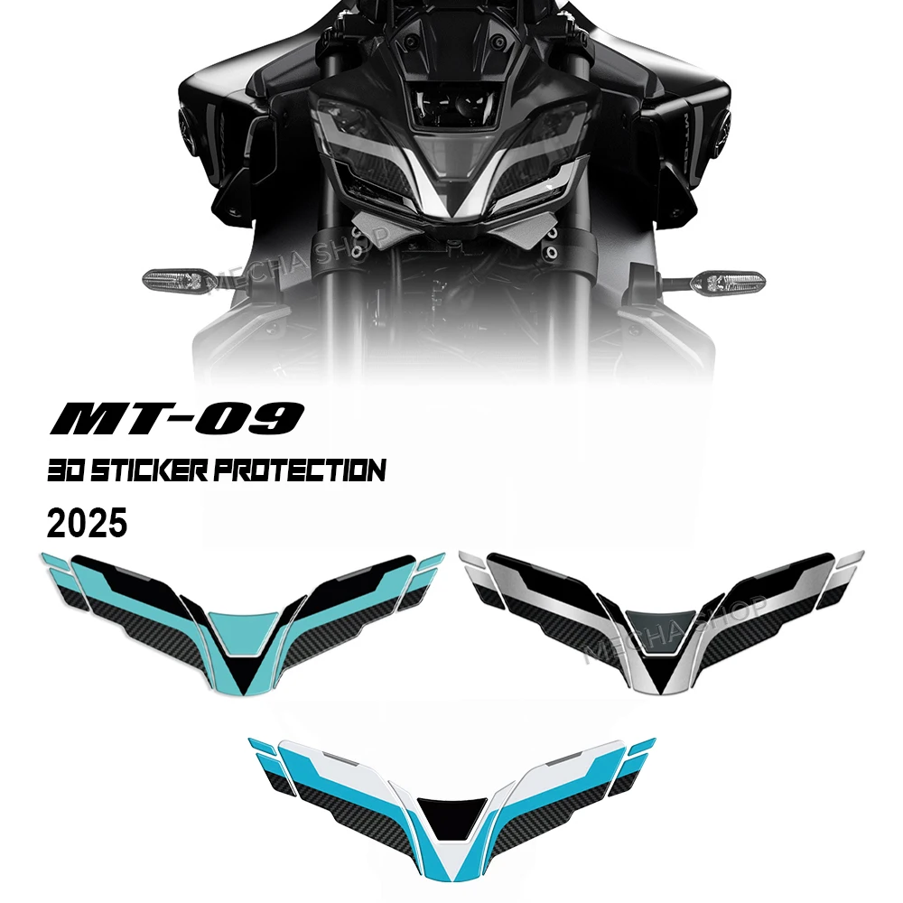 

Motorcycle Sticker 3D Resin Decal Prevention For MT 09 Tech Black 2025 MT09 SP 2024