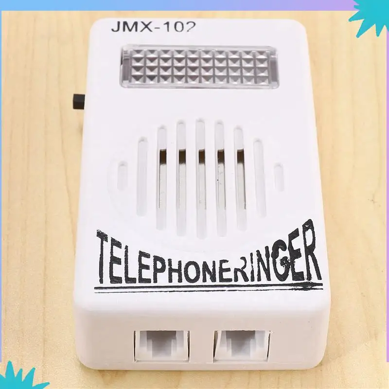 ABZW 6X RJ11 Adapter Louder Telephone Ring Flash Amplifier Ringer For Landline Telephone