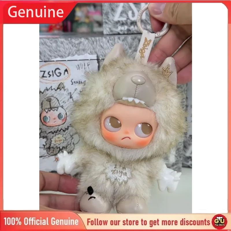 Genuine Pop Mart Zsiga Im Zsiga Series Vinyl Fluffy Plush Pendant
