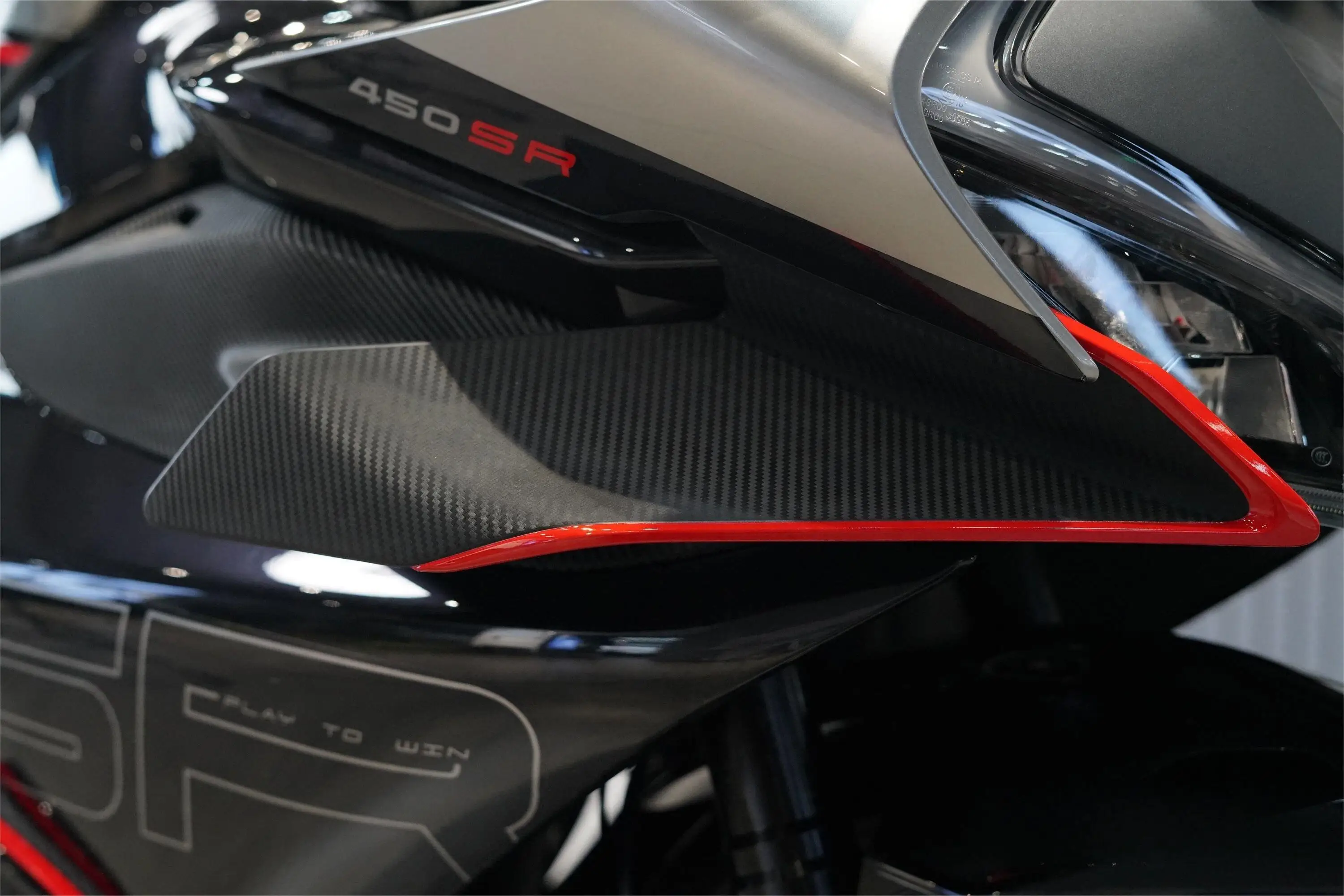 For Spring Breeze CF 450SR 450SRS 450 SR Motorcycle Parts Side Downforce Naked Spoilers Fixed Winglet Fairing Wings Deflectors