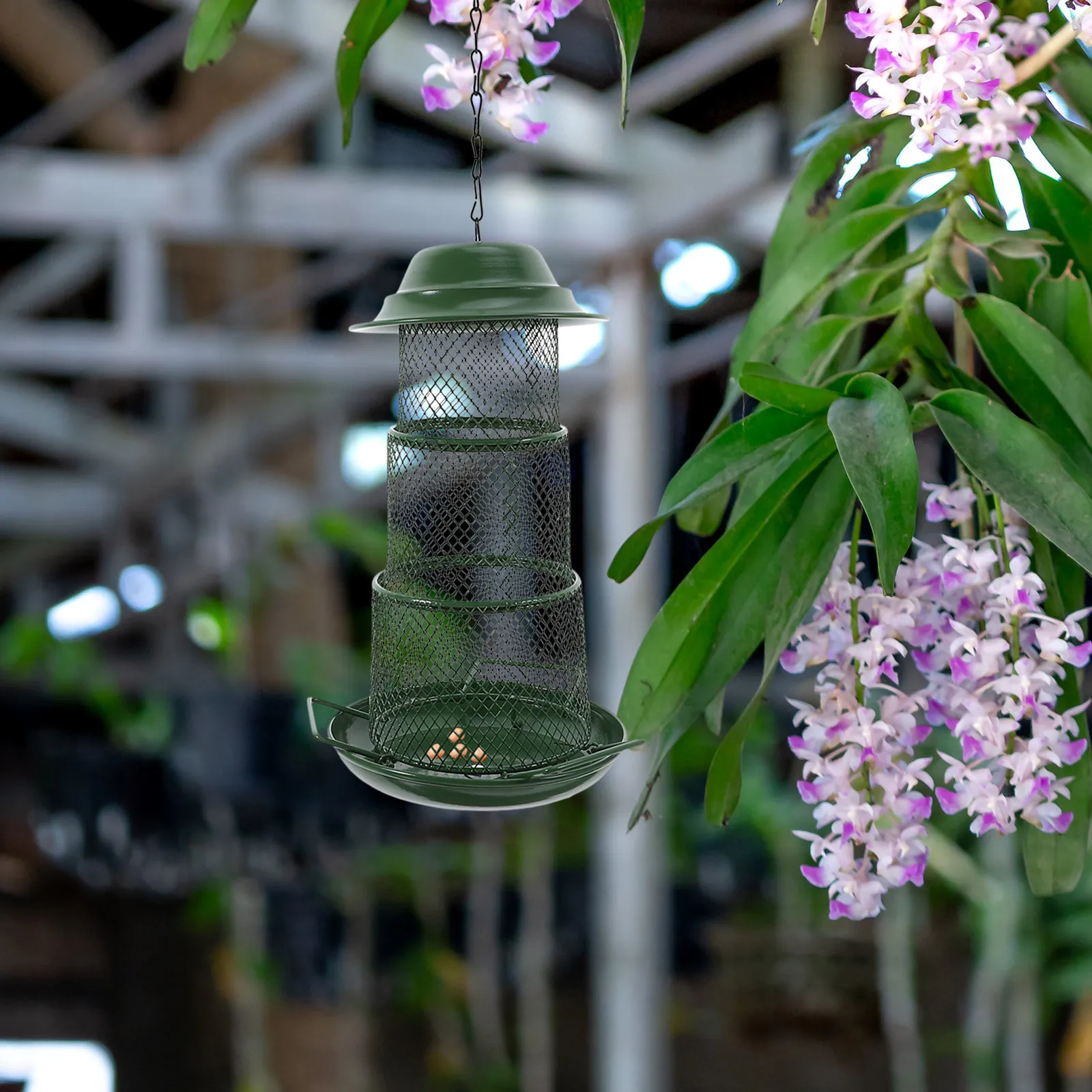 

Adjustable Outdoor Feeder Hanging Lightweight Durable Balcony Patio Feeder Attract Birds Water Food Container Block