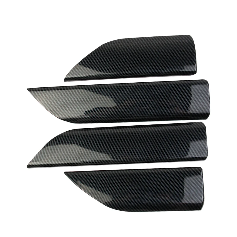 

1 Set Black Carbon Fiber Style Interior Door Panel Cover Trim Fit for Chevrolet Silverado 1500 GMC Sierra 2500 3500 ABS