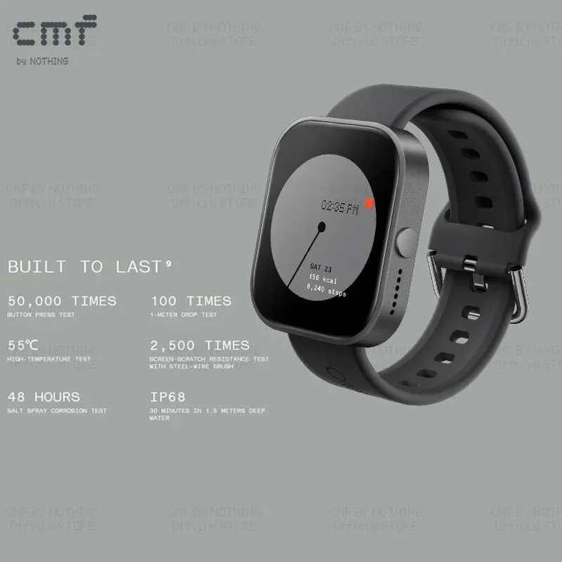 CMF Watch Pro 1.96 بوصة AMOLED Bluetooth 5.3 BT مكالمات مع ساعة ذكية لتقليل الضوضاء AI #6