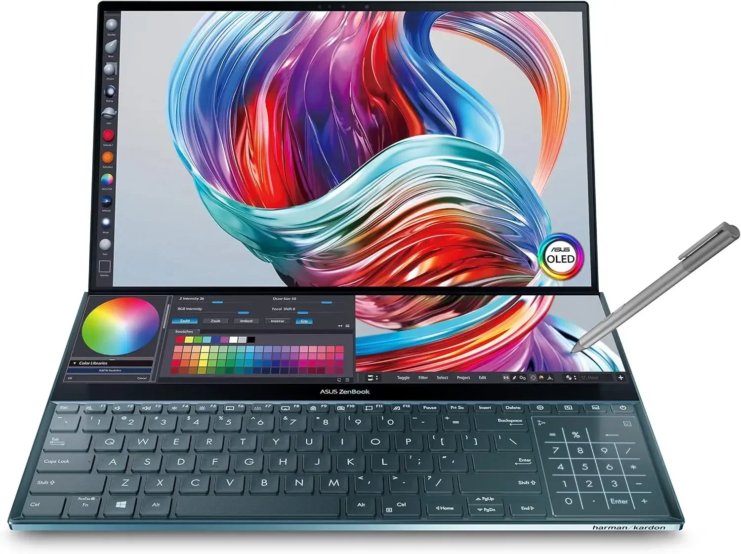 

BRAND NEW ASUS ZenBook Pro Duo UX581 Laptop, 15.6” 4K UHD NanoEdge Touch Display, Intel Core i7-10750H, 16GB RAM, 1TB PCIe SSD,