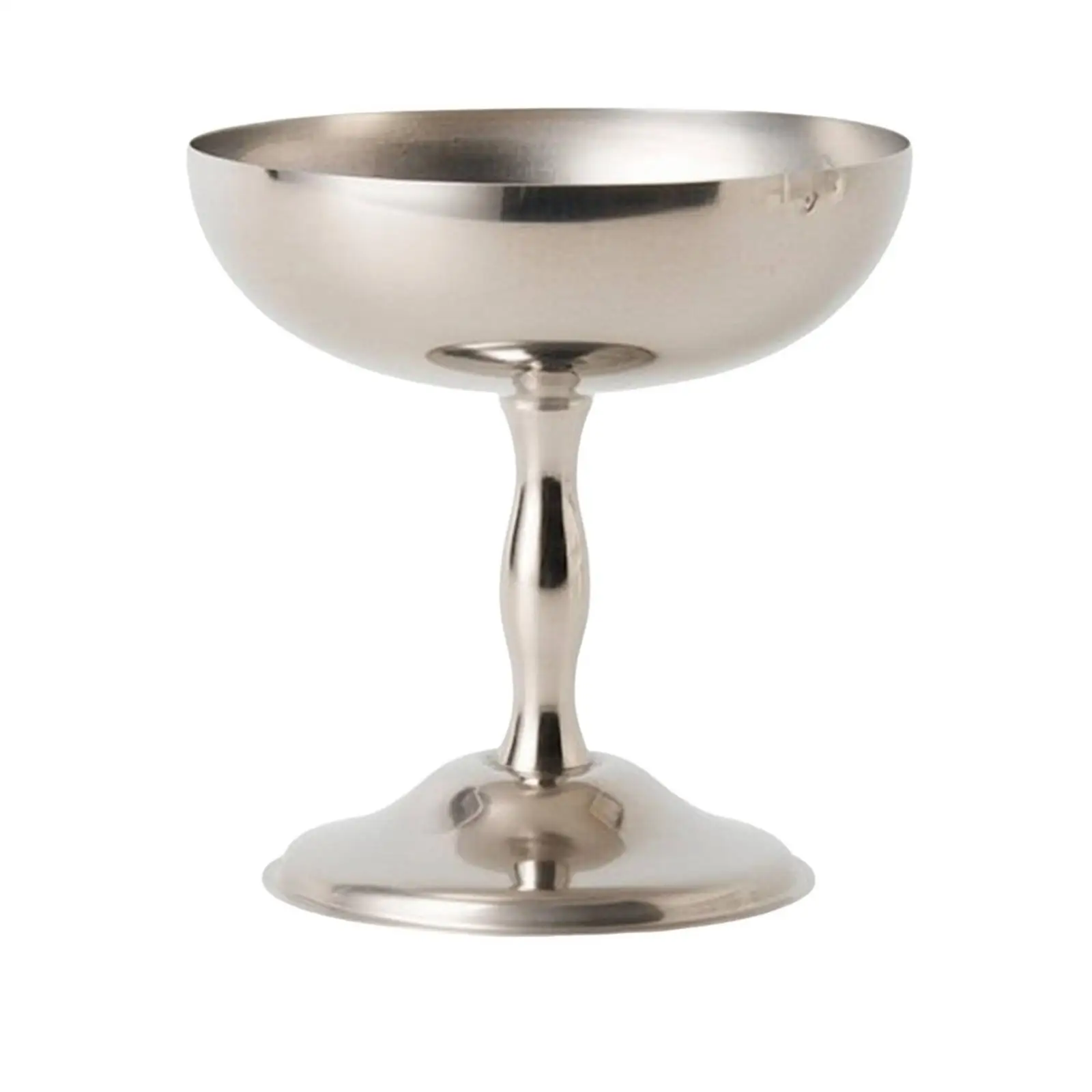 Sweet Table Tray Dessert Bowl Metal Stemmed Cup for Sorbet Cream Mousse Serving