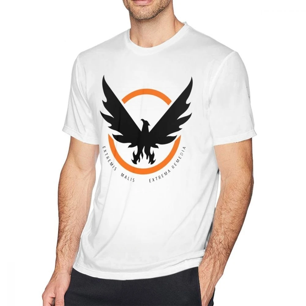 Tom Clancy S The Division T Shirt The Division 2 SHD Logo T-Shirt Short-Sleeve Cute Tee Shirt Basic 100% Cotton Tshirt