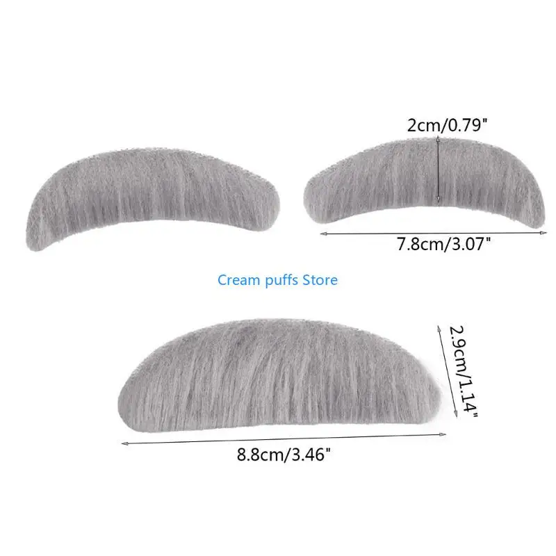 Zestawy wąsowe i brwi 50LE Old Man Symulowane brwi fałszywą brodę na Halloween