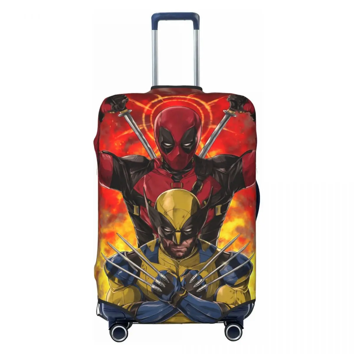 

Custom Deadpool Cool Luggage Cover Protector Cute Anime Cartoon Travel Suitcase Protective Cover for 18-32 Inch