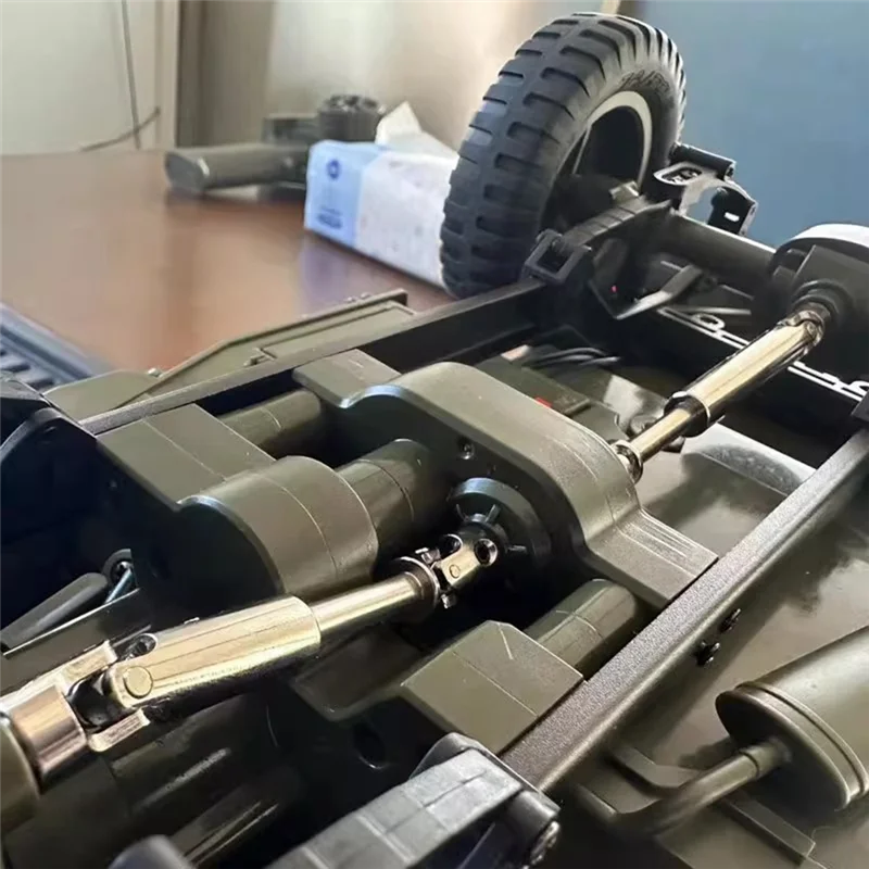 أجزاء ترقية عمود نقل عمود محرك معدني من AINY لملحقات سيارة C8815 Willys 1:10 Rc
