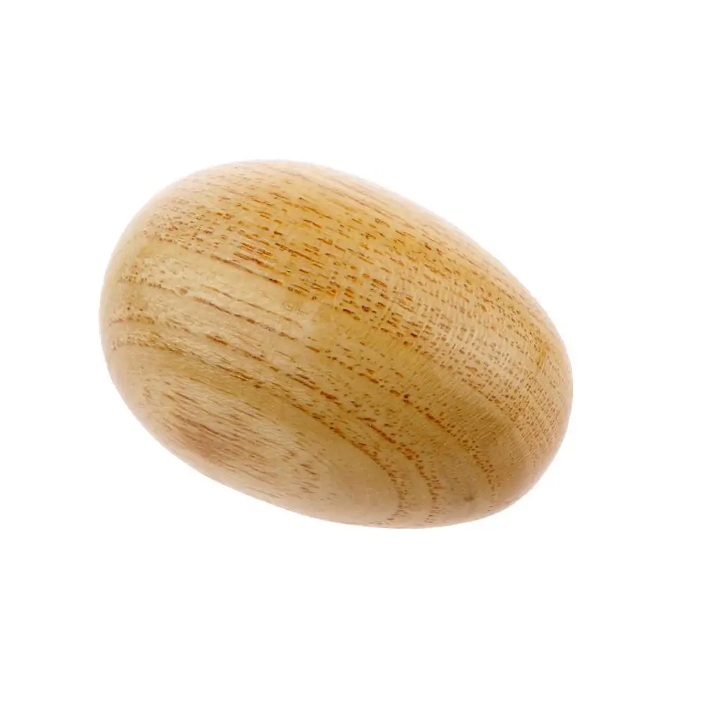 Coctelera redonda de madera para Maraca de arena con huevos de arena, instrumentos musicales para bebés, percusión