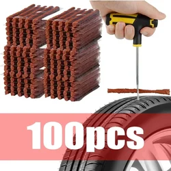 Tire Repair Strips Tubeless Rubber 100/5 Pcs (One piece is equal to five sticks.) Motorcycle and Bike Tyre Puncture Repair.