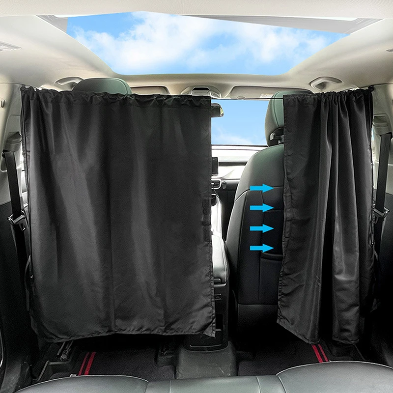 Set Of 2 Privacy And Sunshade Curtains For Taxi Vehicles – 140 X 80 Cm, Side Window Isolation Panels With UV Protection