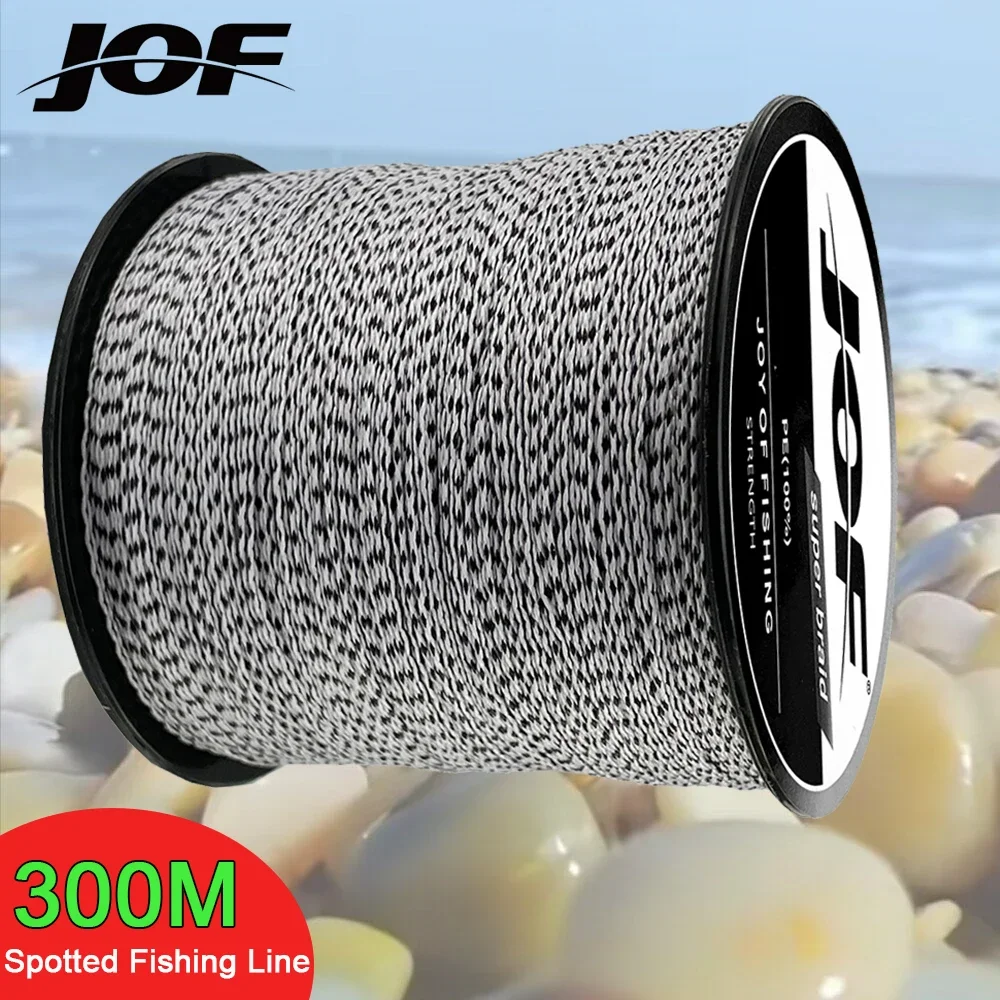 4 Strands 4 Weaves 300M Spot Line Mixed Color Multifilament Braided Fishing Lines 10LB-80LB Fishing Wire 0.11-0.5mm High Quality