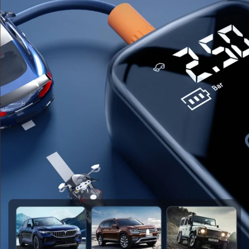 Inflator opon samochodowych Mini sprężarka powietrza 12V 150PSI przenośna elektryczna pompa powietrza do motocykla opona rowerowa pompa do napełniania powietrzem ﻿