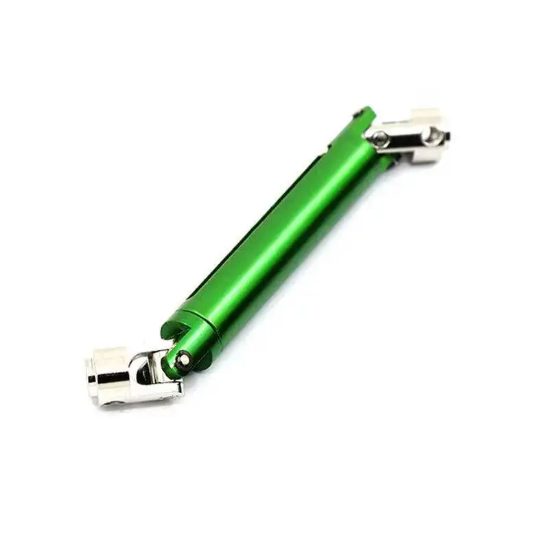 2PCS Aluminum Middle Drive Shaft for 1/10 HSP SCX10 D90 94180 RGT18000 RC Crawler Car Parts Green