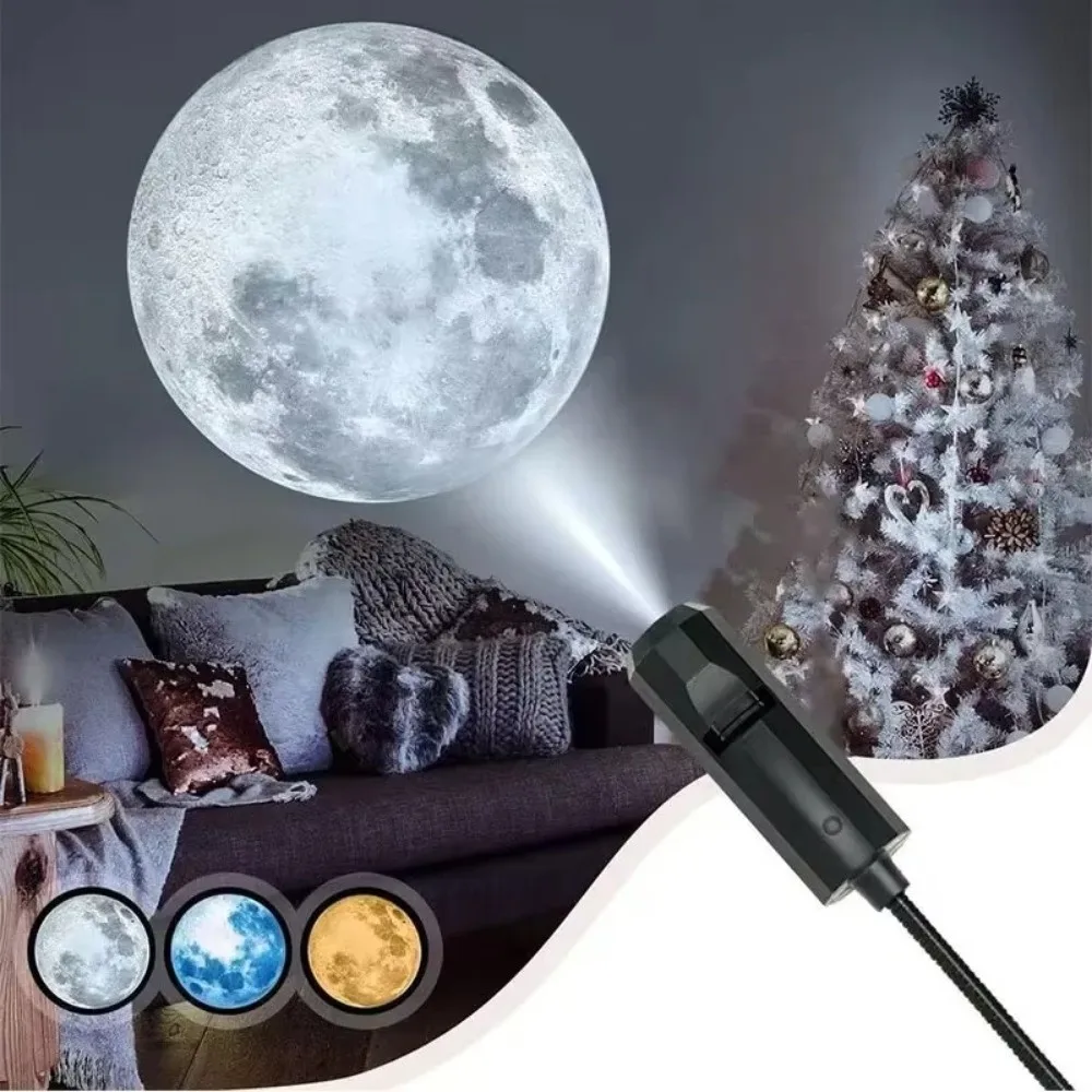 Multi Mode Projection Planet Projection Night Light 360 Degree Rotating Magnetic Base Projection Night Light USB Powered