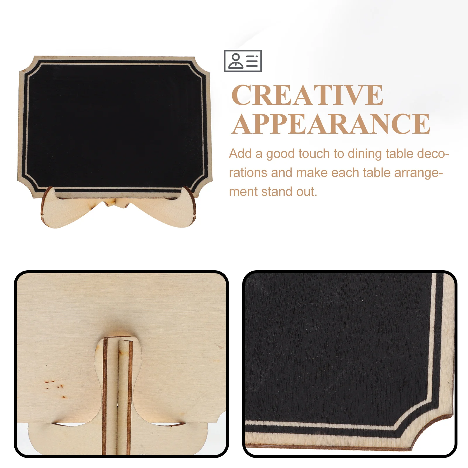 

20pcs Mini Chalkboards Small Chalkboard Sign For Coffee Bar Decor Menu Board Kitchen Display Tabletop Decoration Erasable