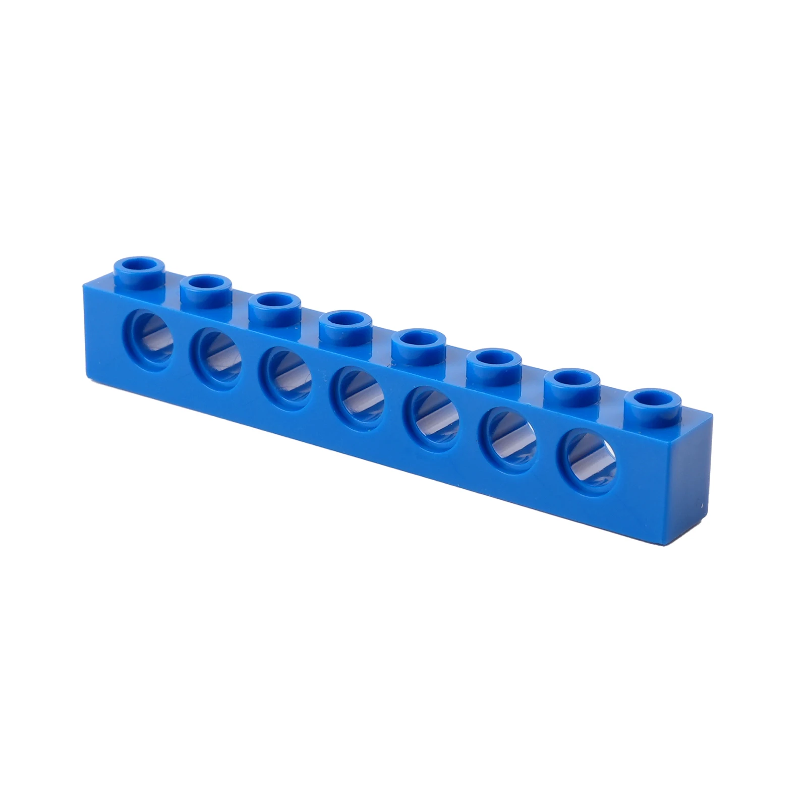 50 pçs moc 3702 tecnologia blocos de construção peças 1x8 feixe com 7 furos montagem perfurada diy brinquedo tijolos acessórios substituição