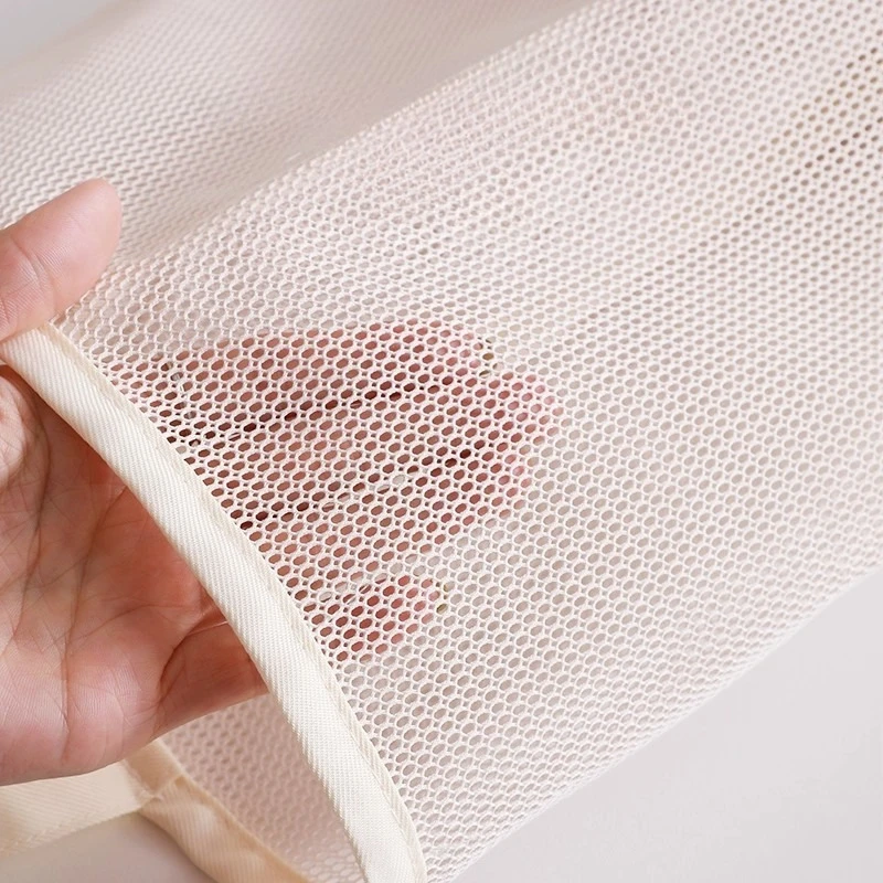 1pc Multi-Layer Hanging Storage Bag, Wardrobe Organizer for Socks Underwear, Wall Mounted Mesh Pocket for Dorm Bedroom