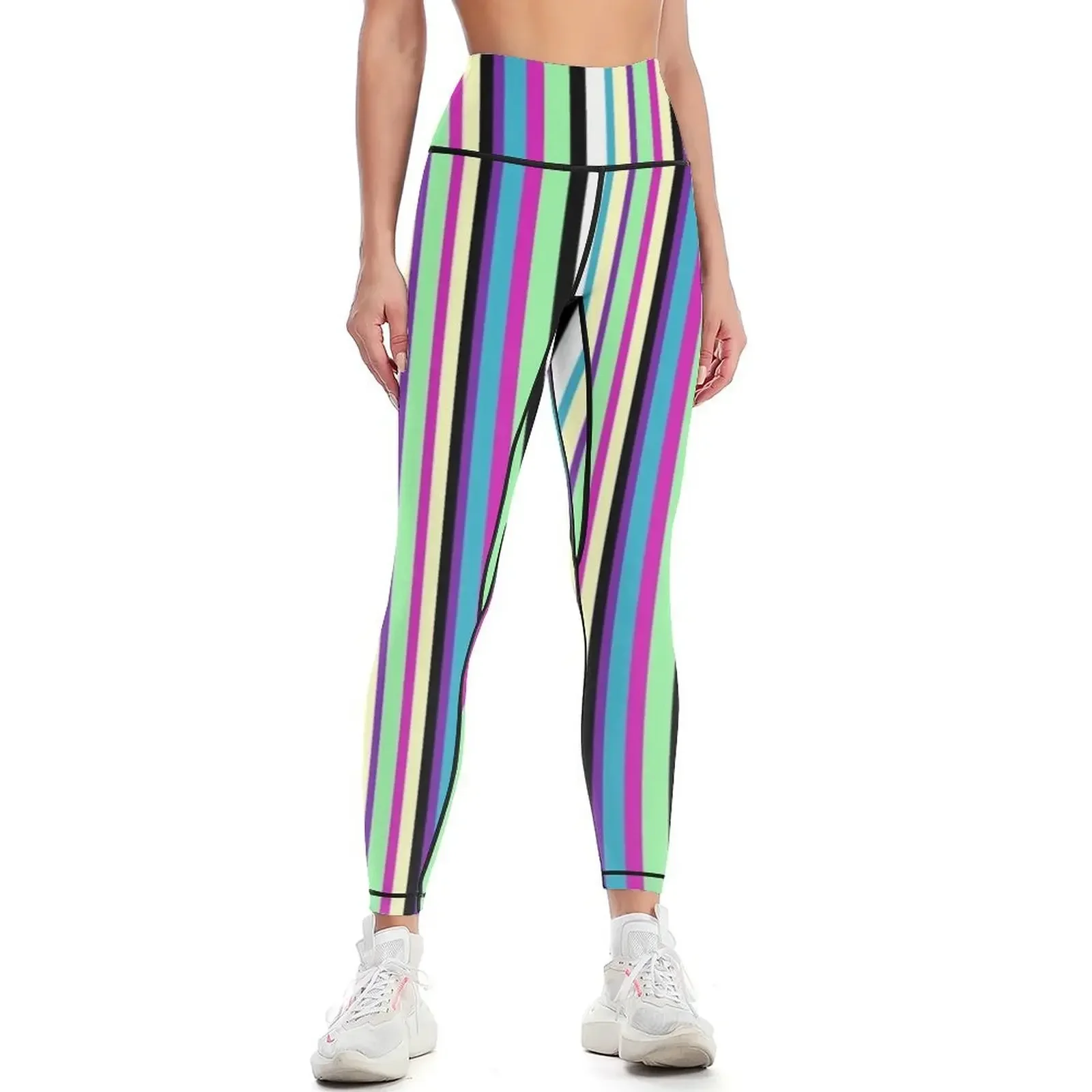 

Multistripe Leggings sport pants fitness set gym legging gym sports for Womens Leggings