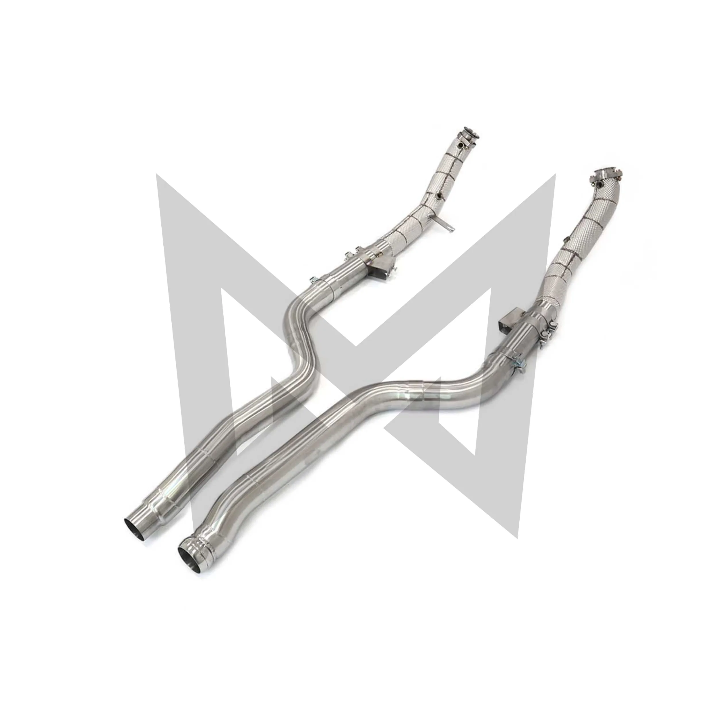 Suitable for Mercedes benz E550 W212 76mm Stainless steel Downpipe High Flow Performance Exhaust fitting Lossless installation