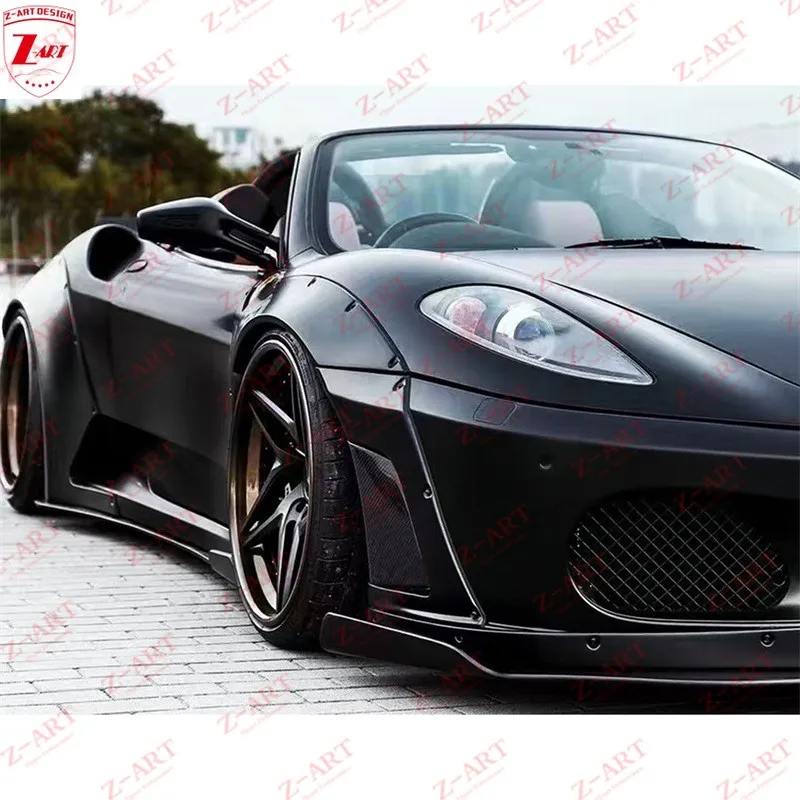 Z-ART Wide Body Kit for F430 Aerodynamic Body Kit for F430 Tuning Body Kit F430 Front lip +Side Skirts +Rear Chin+Rear Spoiler