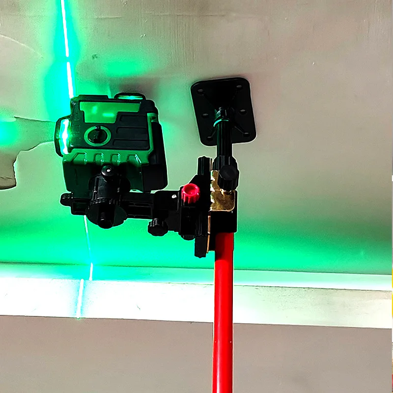 Laser Level Telescopic Rod Portable 4M Automatic Leveling Bracket Adjustable Horizontal Lifting Rod Indoor Renovation Tool Part