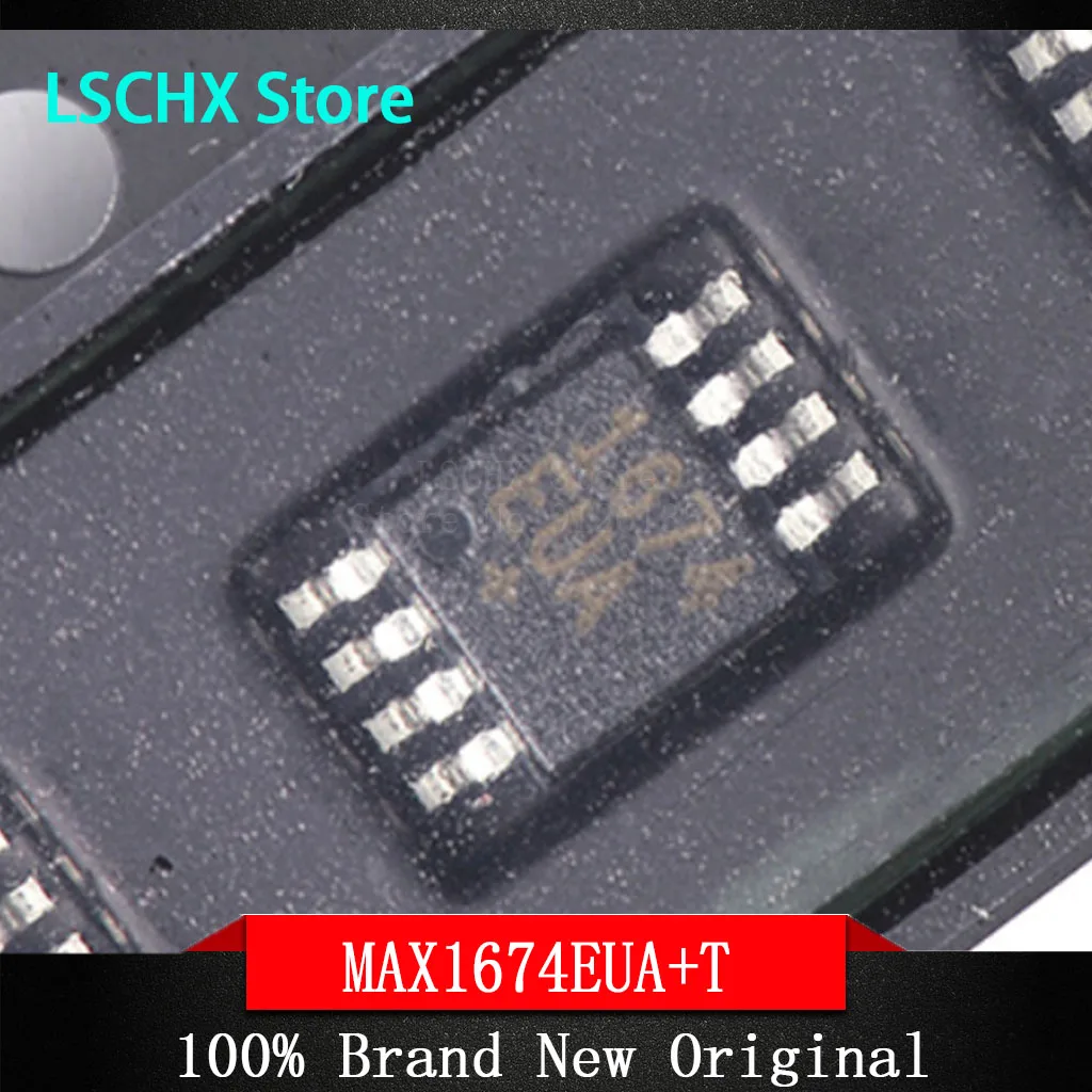 

10pcs MAX1674EUA+ MAX1674EUA+T MSOP-8 High efficiency, low supply current, compact, booster DC-DC converter