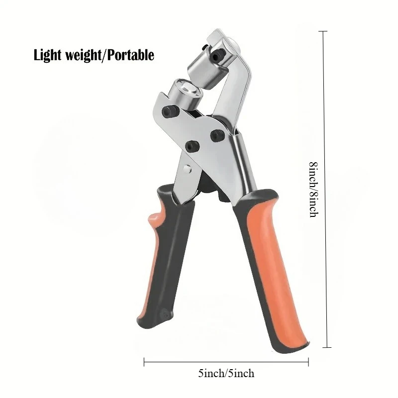 6mm/10mm Grommet Eyelet Plier Kit Metal Air Hole Rivet Plier Handheld Hole Punch Eyelet Installation Tool
