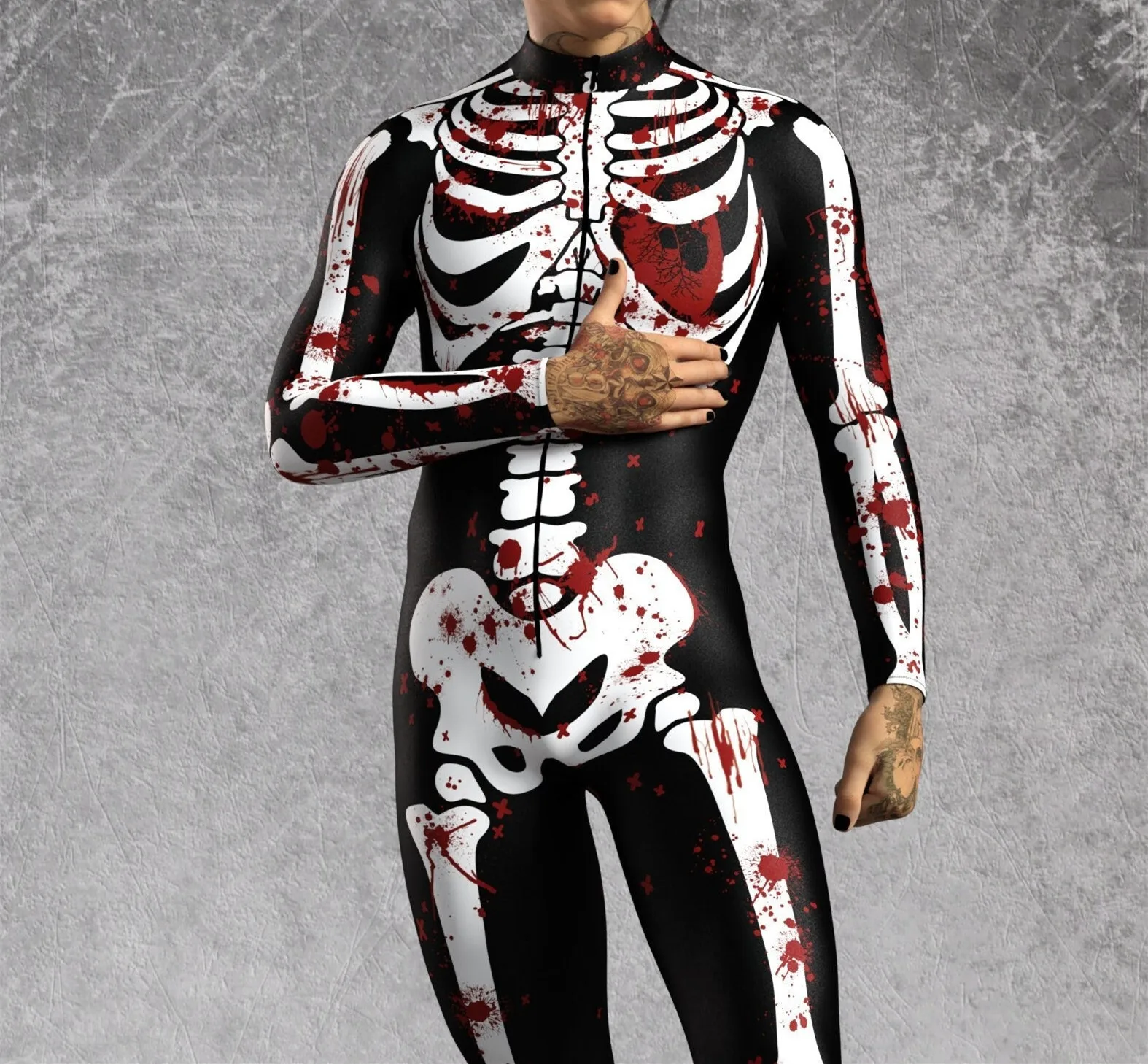 Bunte Punk-Regenbogen-Bodysuits für Halloween, Feiertagspartys, Cosplay, Elastisches Kostüm, Jumpsuit, Romper, Damen-Aerial-Yoga-Anzug, Zentai – Detail 40