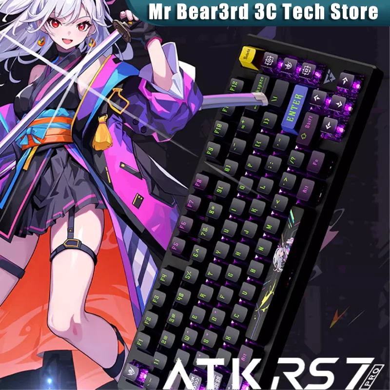 ATK RS7/RS7pro Gaming Magnetic Shaft Keyboard High-End Competitive Single-Mode Aluminum Keycaps With 75% Aluminum Configuration