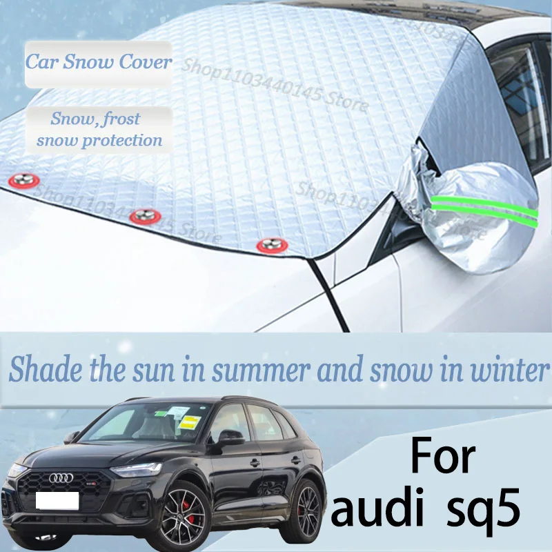 

For audi sq5 car Snow Windscreen, Snow, Frost, Dust and UV Visor, Winter car clothing, thick magnetic