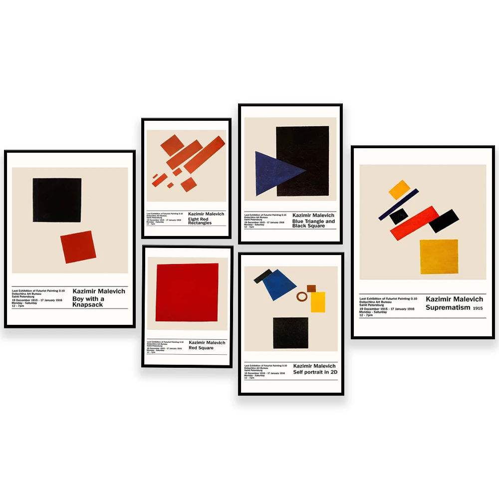 

Kazimir Malevich Art Prints, Geometric Art Prints, Malevich Modern Canvas Print Poster