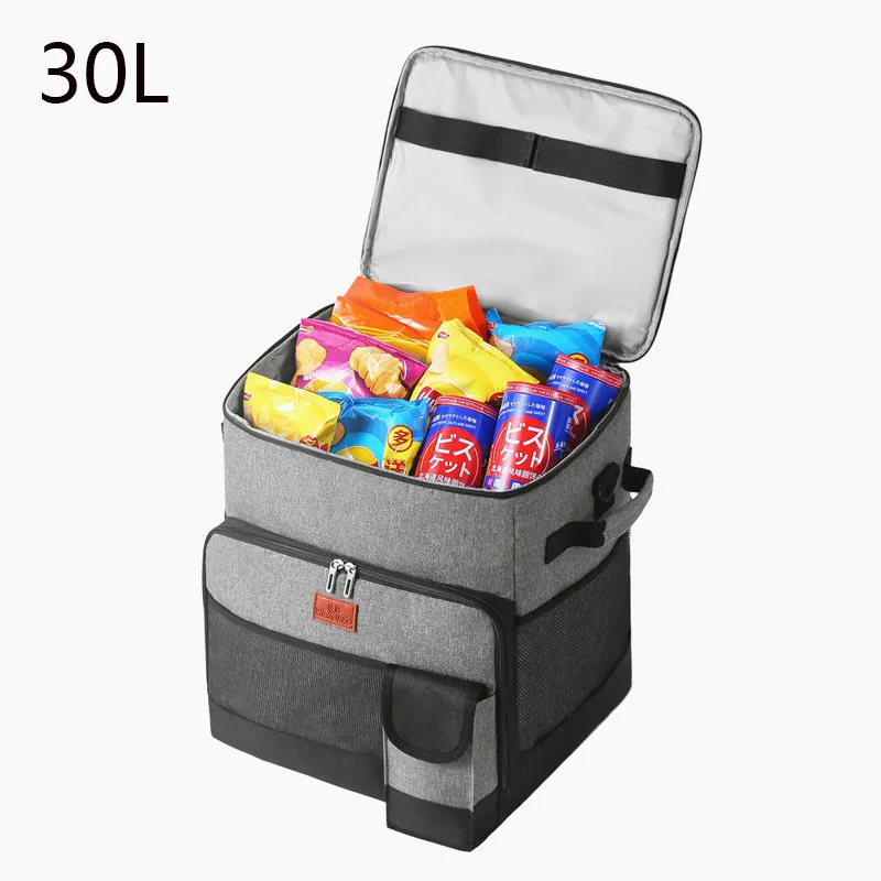 

30L Cooler Bags Thermal Insulation Package Portable Food Storage Insulated Freezer Bag Refrigerator Ice Pack Lunch Bag 30L