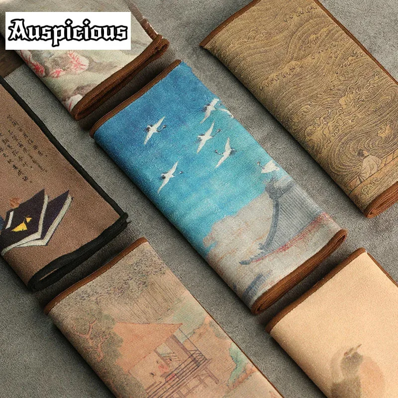 スエードタオル,ふくらんでいる,お茶のテーブル,高品質の吸収性粘土のティーマット,カンフーティーナプキンのアクセサリー