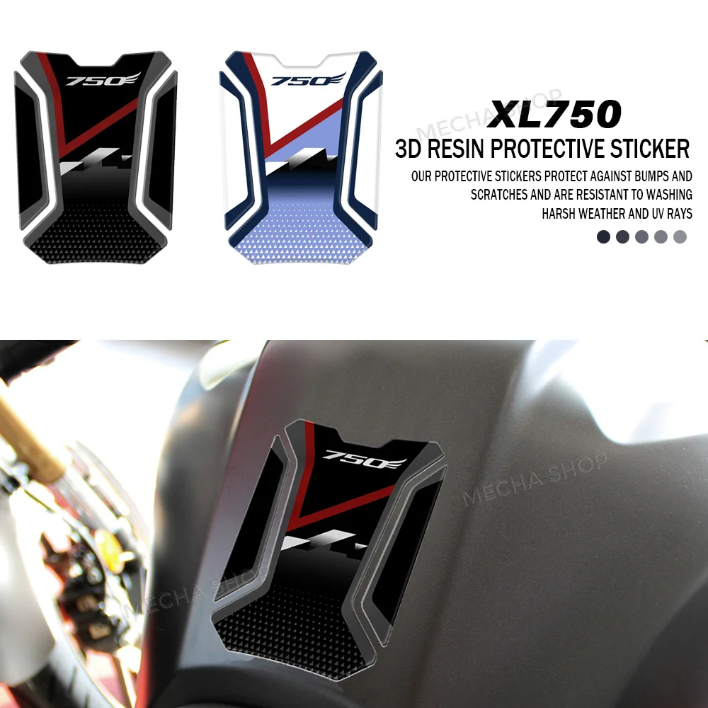 Motorcycle Accessories 3D Resin Stickers Fuel Tank Pad Protection Kit for XL750 Transalp750 2022 2023 2024 2025