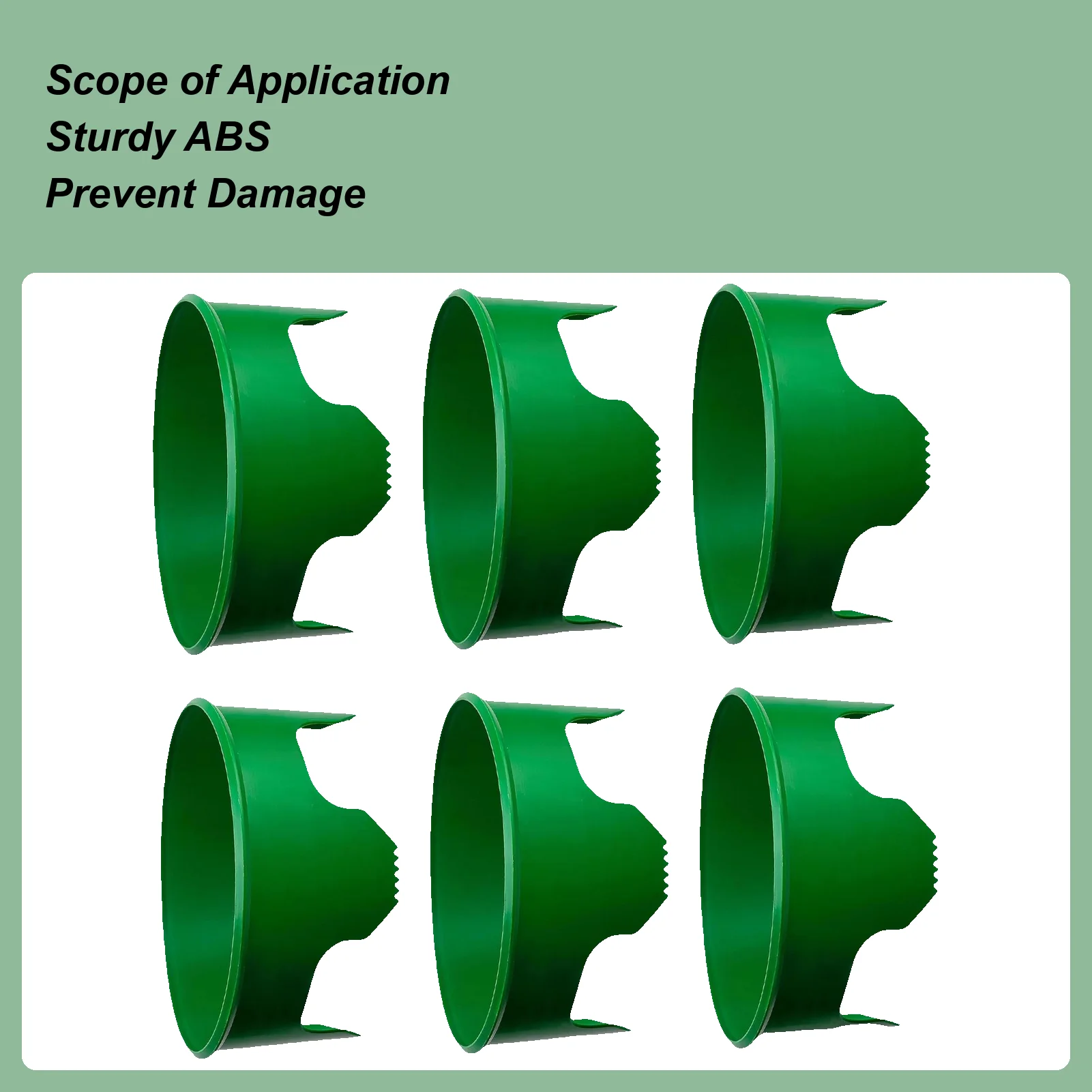

Кольца для выращивания растений, 6 шт., экономия воды, защитная круглая окантовка для наружного газона, двора, теплицы, овощей, кустарника, клумбы