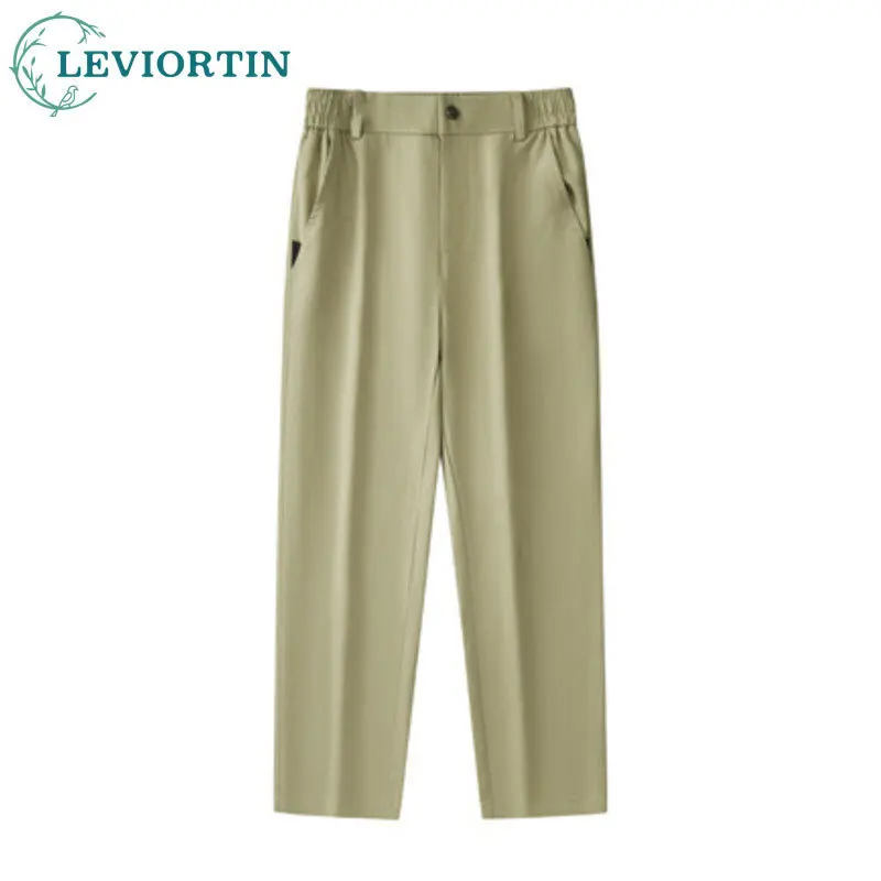 2025 Men's spring and autumn fashion versatile trend washed loose and simple Japanese workwear straight leg casual pants