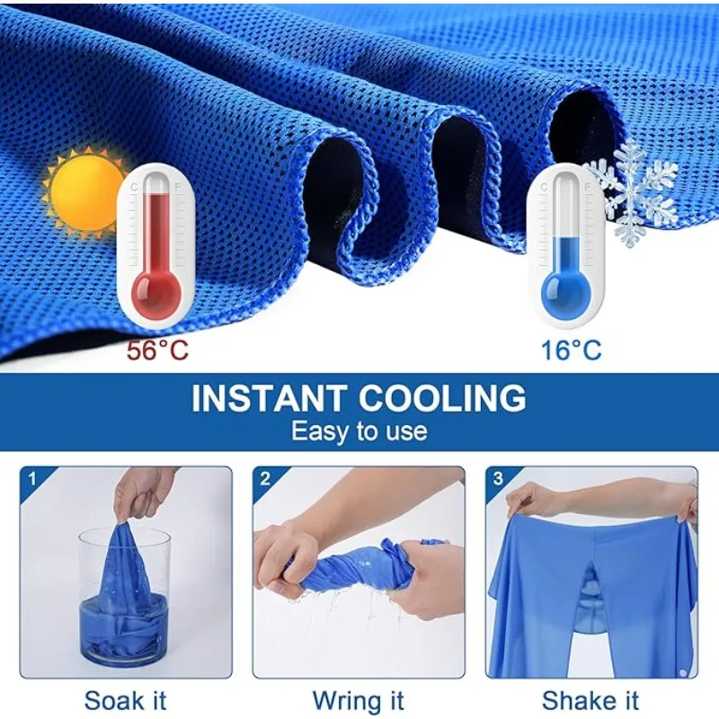 Outdoor Hiking Scarves U-shaped Cold Hoodie Towel Beach Camping Gym Sun Protection Quick Drying Exercise Cool Towel Bandana