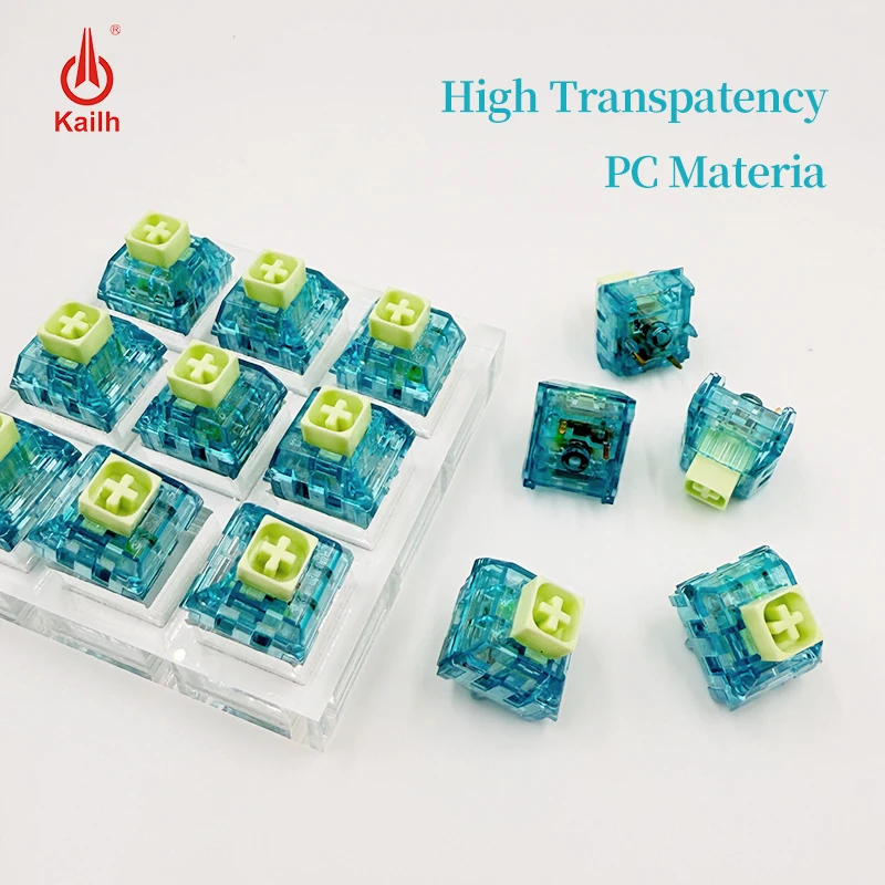 

Kailh Box Switch Summer Clicky Tactile Switches Custom Mechanical Keyboard Cherry MX 5 Pins Switch For Feker 75 GMK67 GK61