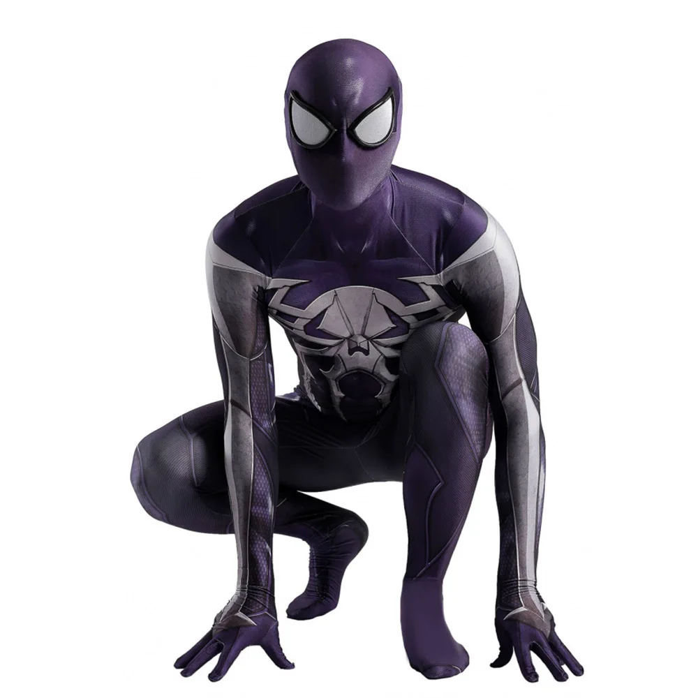 PS4 Symbiote 2099 Trang Phục Cosplay Lycra Spandex Symbiote Spidey Bộ Trang Phục Hóa Trang Siêu Anh Hùng Zentai Phù Hợp Với Trang Phục Hóa Trang Halloween Cho Người Lớn Trẻ Em