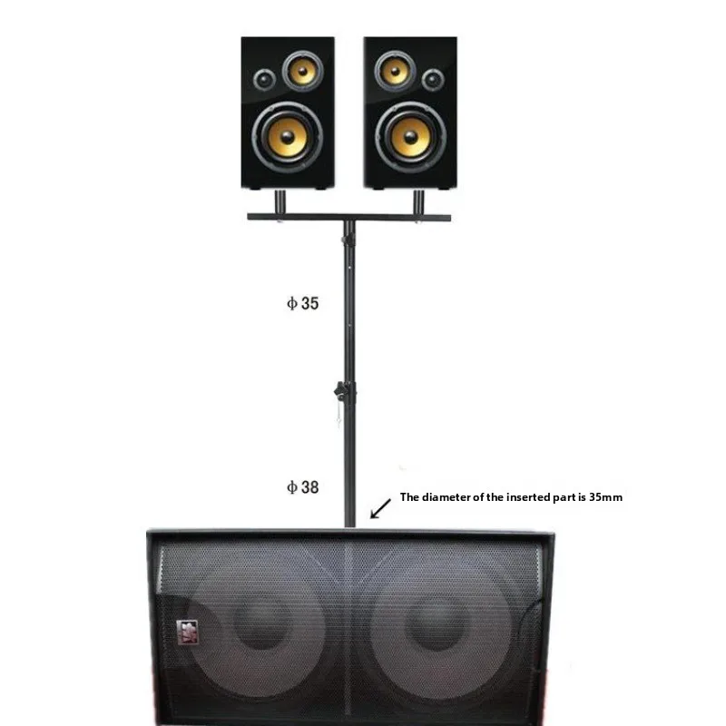 Stage audio one-to-two thickened professional speaker studio lifting balance crossbar stereo stand