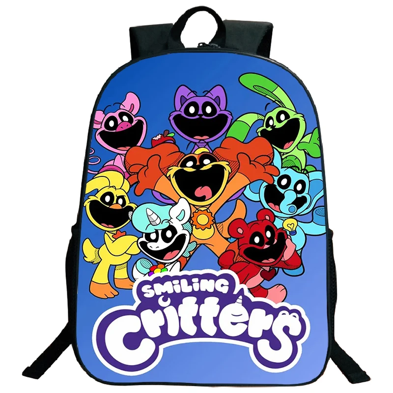 Sac à dos Smilings Critters pour hommes et femmes, sac à dos pour adolescents, sac à dos pour ordinateur portable, sacs d'école de voyage, sac à dos Catnap, figurines d'anime de dessin animé