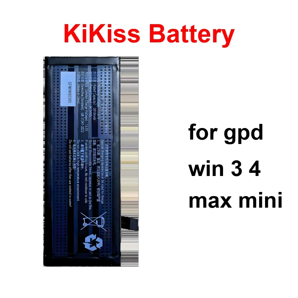 

Laptop Battery Long Lasting AEC634791-4S1P 565774-3S 4139D5 3810-4360mAh For Gpd Win 3 4 Max Mini