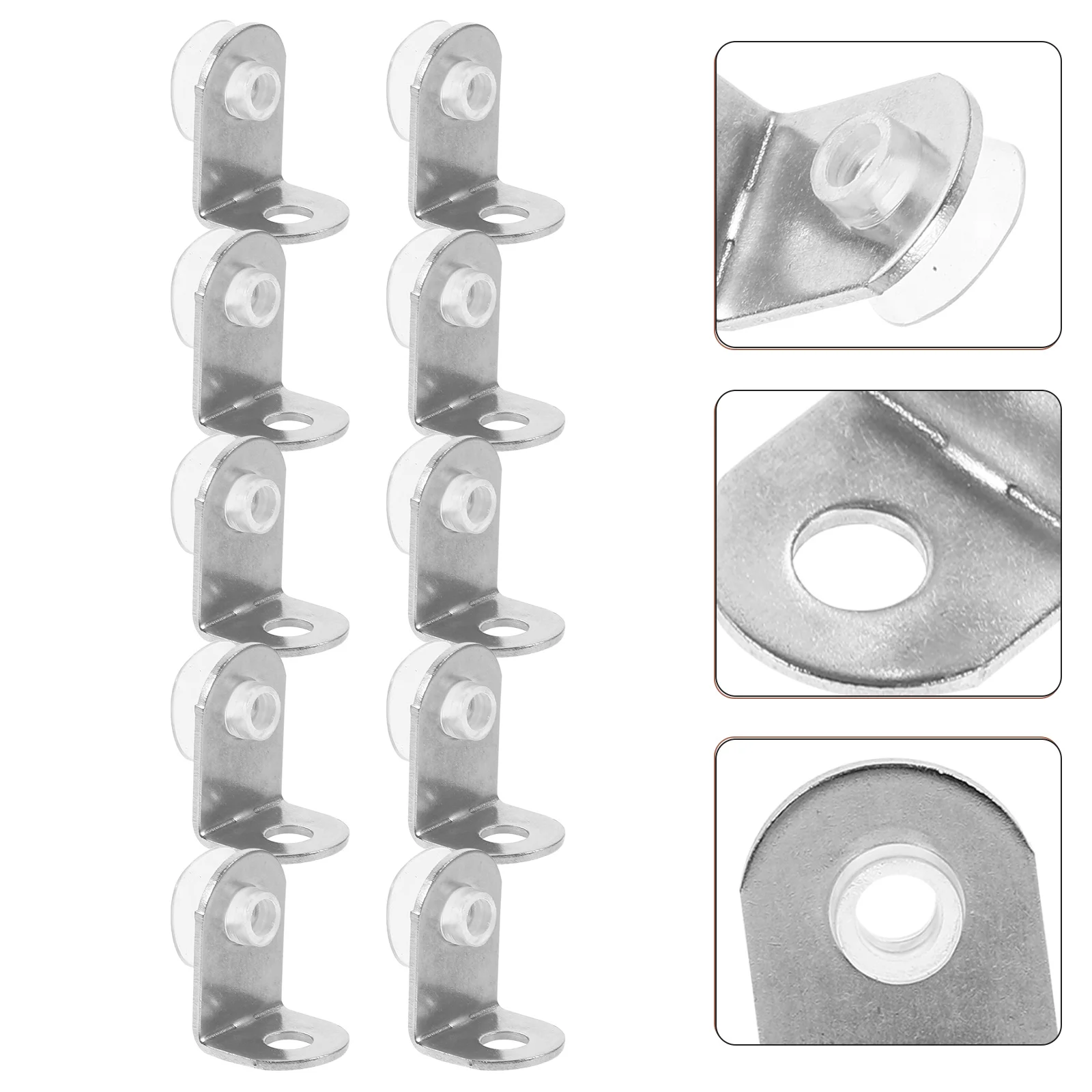 

1Set Stainless Steel Corner Brace Right Angle Bracket for Shelf Support Glass Board Fixing Furniture Hardware Braces Brackets