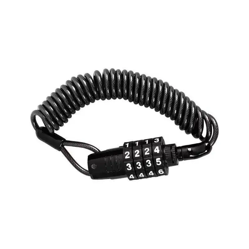 Portable Bicycle Lock Steel Wire Chain Lock Mountain Bike Motorcycle Anti-theft Password Wire Rope Luggage Helmet Lock