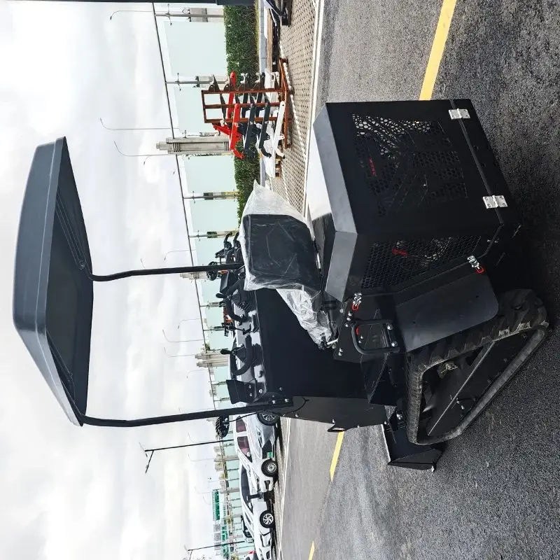 Entrega rápida personalizada amplamente utilizada mini carregadeira de direção internacional sobre esteiras de jardim Epa