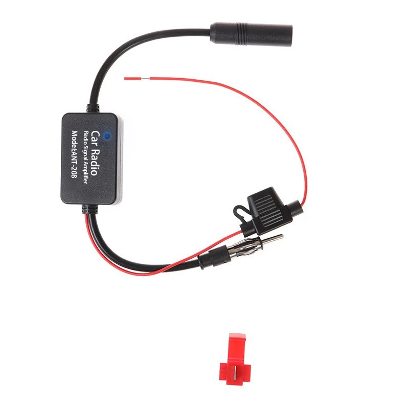 12V Car Radio Antenna FM Radio Signal Amplifier Booster Amp Car Antenna Aerials 80-108MHZ For Marine Boat Auto