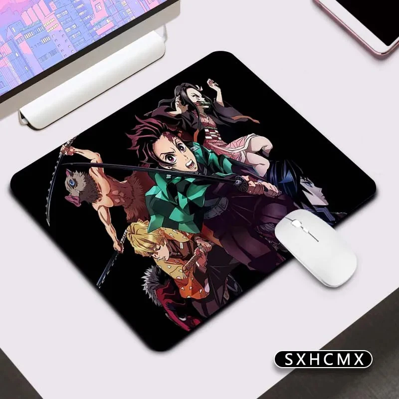 Small Mouse Pad Demon Slayer Gaming Gamer Keyboard Mat Pc Accessories Deskmat Mousepad Anime Mause Kawaii Cute Desk Protector