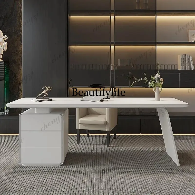 TTT  Medical Aesthetics Consultation Office Desk Lacquered Luxury Executive Office Desk Modern Designer Office Furniture Mesa